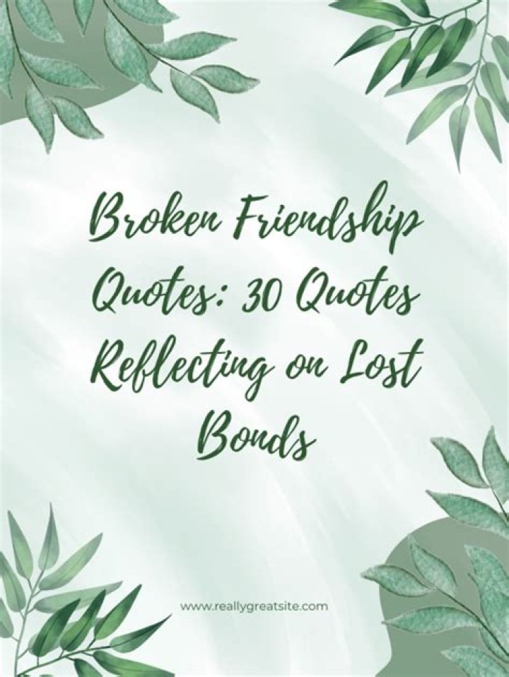 Heartbreaks And Healing: Quotes For Broken Friendship